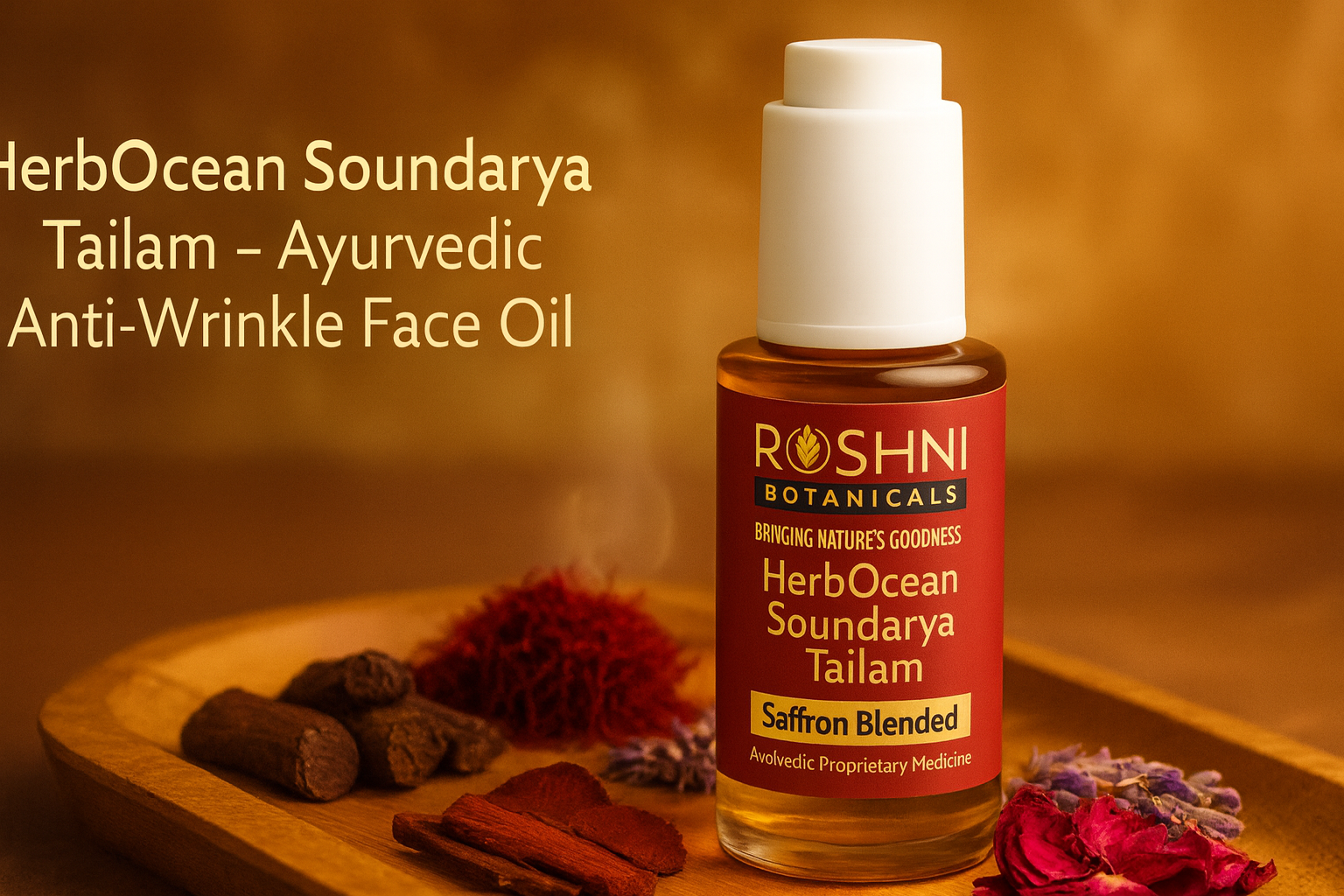 HerbOcean Soundarya Tailam – Nature’s Gift for Ageless Skin